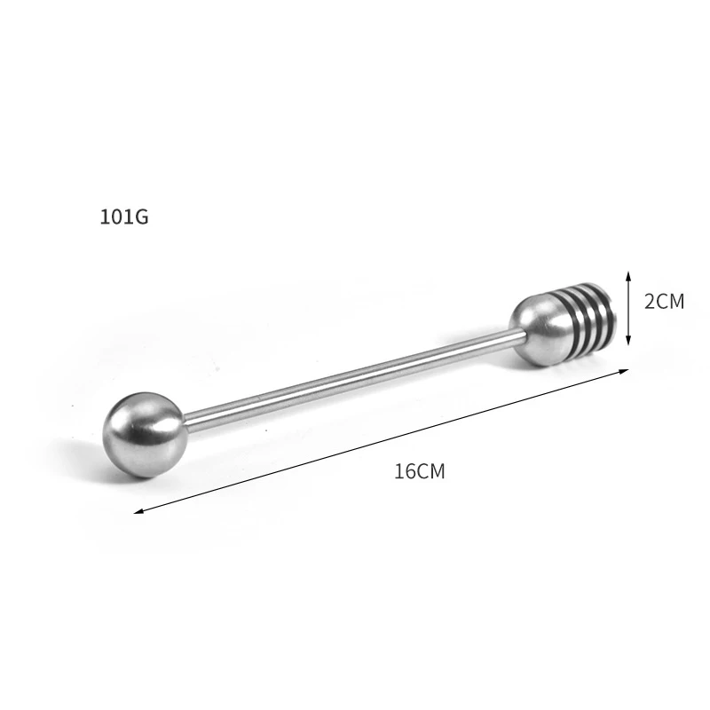 

Hot Sale Stainless Steel Metal Stick Dipper Small Folding Honey Stir Spoon