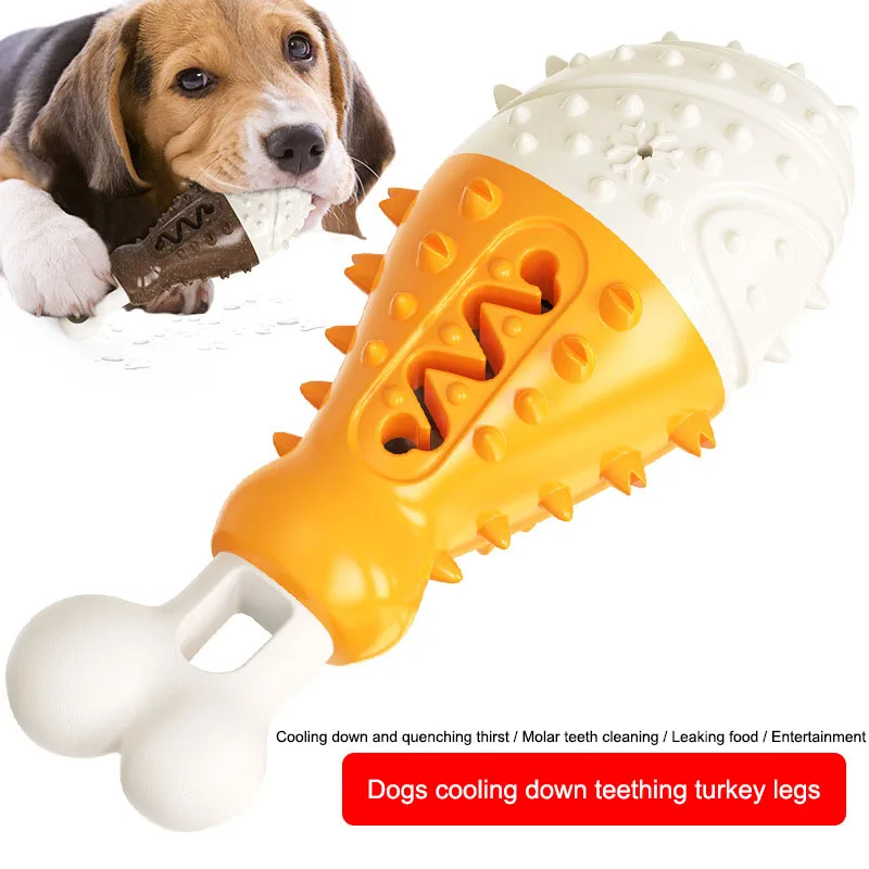 

TPR Chew Dog Toys Molar Clean Teeth Pet Supplies Interactive Funny Cooling Thirstquenching Function for Small Medium Large Dogs