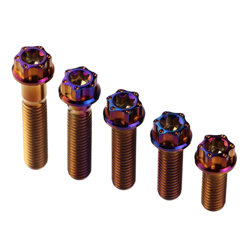 

Motorcycle Anti-Theft Titanium Bolt Screw M6 M8 M10*20/25mm Universal For Brake Caliper Bracket For Honda Yamaha Kawasaki Suzuki