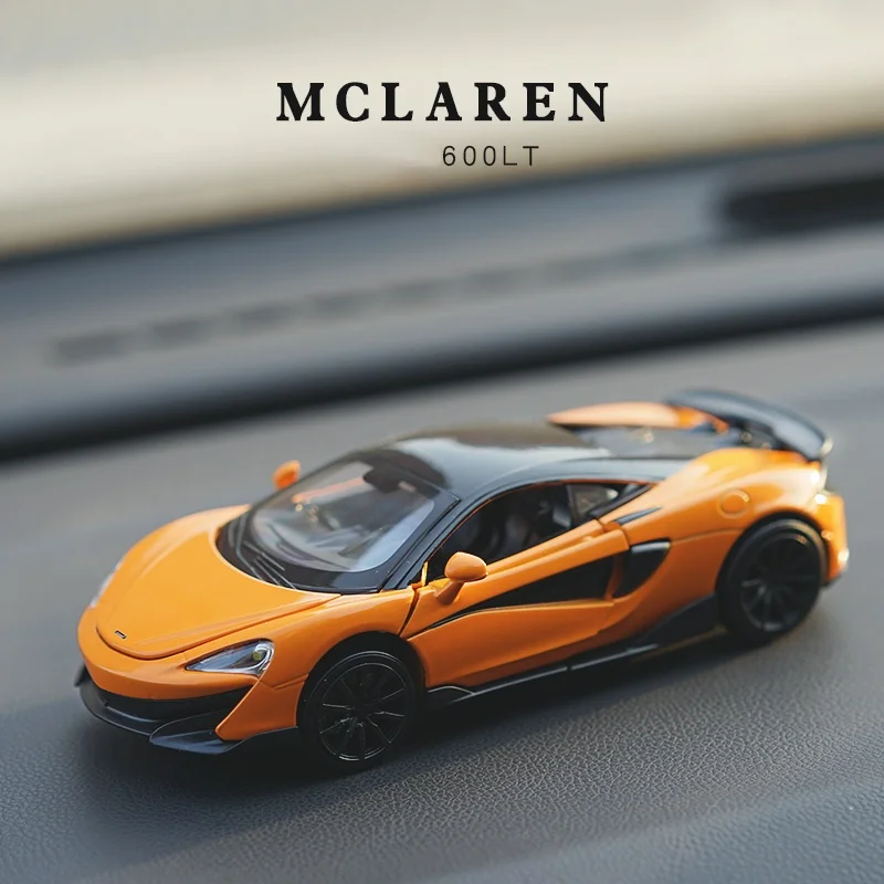 

1/32 McLaren 600LT Car Model Alloy Sports Car Toys Children's Boys Gifts Pull Back Diecast Vehicles Collections Home Decoration