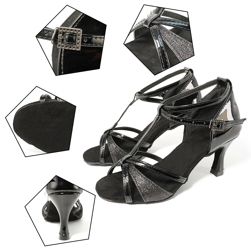 Женская обувь для латиноамериканских танцев Hipposeus современная танцевальная