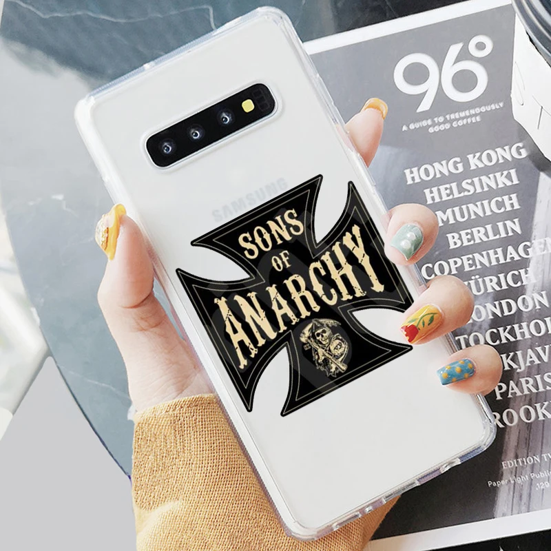 Американский ТВ сыновья анархия мягкий прозрачный чехол для телефона Fundas Coque для samsung A5 A50 S7 S9 S8Plus S10 A6 A8P Note8 - Цвет: TPU