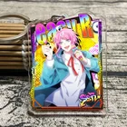 Аниме гипноз микрофон квадратная акриловая подвеска разделение рэп битва амемура рамуда брелок мультяшный брелок игрушка 6 см