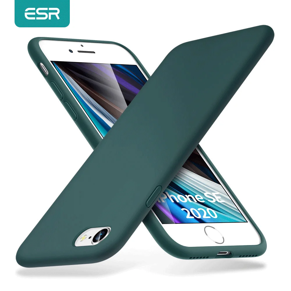 

ESR Case for iPhone SE 2020 8 7 11 11Pro Max Cases Cover for iPhone Back Cover Liquid Silicone Case for iPhone 12 mini Pro Max