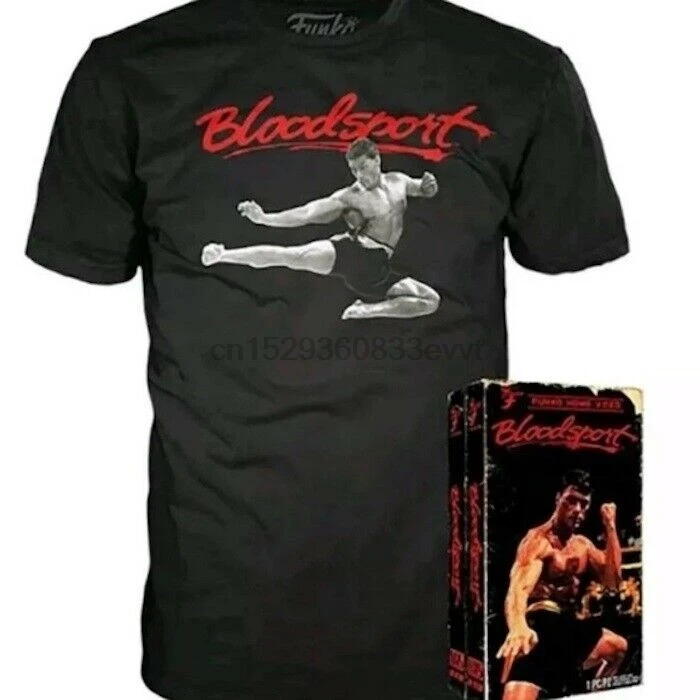 Новинка черная футболка Funko Home Video Bloody Sport (мл) рубашка Жан-Клод Ван Дамме - купить