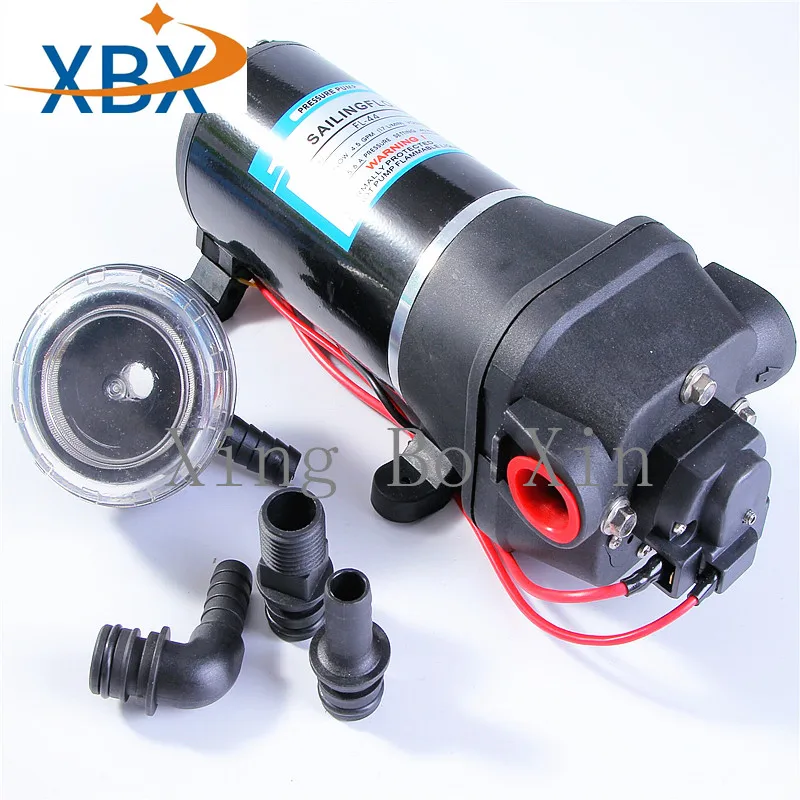 

FL-40 DC12V FL-4424V 180W 40PSI(2.8Bar) Поднимите 25 м низкий уровень Давление электрический мембранный насос для полива и орошения на колесах автомобиля вод...