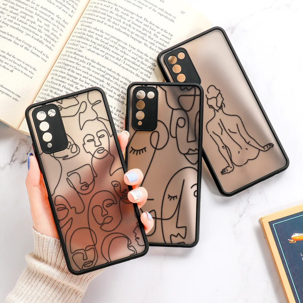 

Funda Oneplus 9 Case On Oneplus 8 Pro Sexy Girl Matte Hard PC Coque For Samsung A33 5g A52 A53 A52S 5g S22 Ultra Soft TPU Bumper