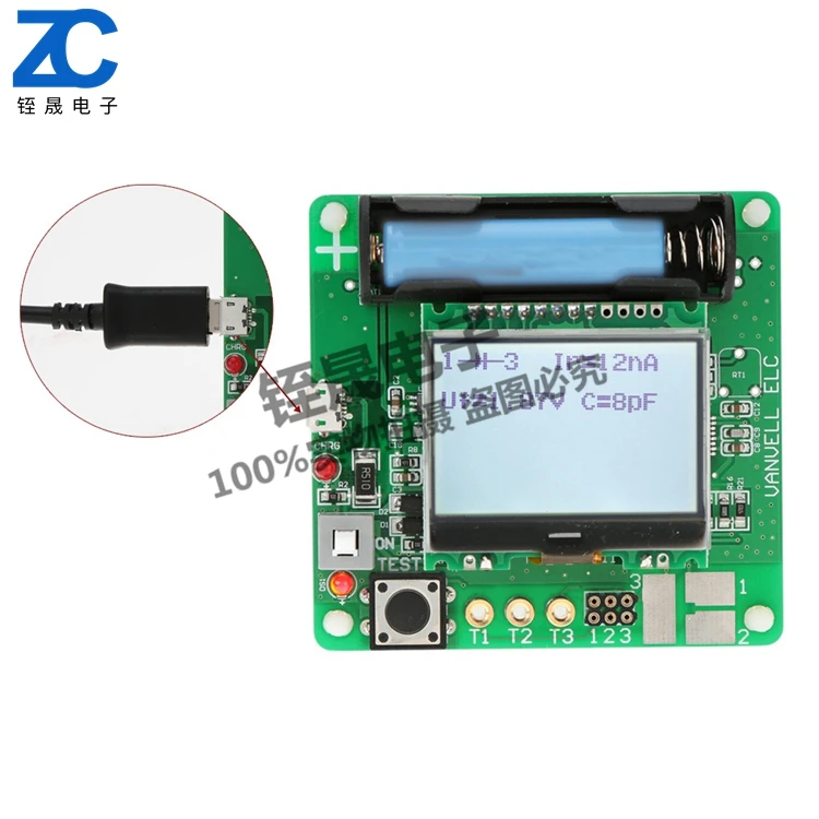 Графический тестер транзисторов M8 Обновление версии M328 индуктивность емкость ESR