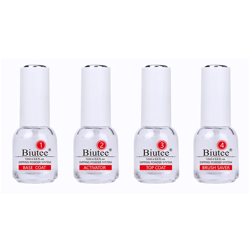 

Biutee 0.4OZ/15ML Top Coat 10pcs/Kit Dipping Nail Powder Kit Set System Powder Dust Natural Dry Nail Art Decorations