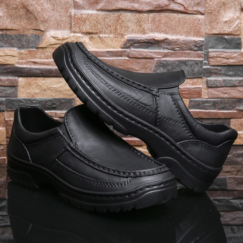 

Men Kitchen Working Shoes Breathable Chef Shoes Food Factory Hotel Restaurant Canteen Antiskid Shoes Waterproof Oil Proof