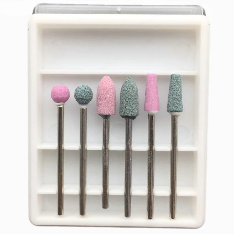 6 шт./лот электрическая шлифовальная машина для ногтей Алмазная дрель фреза