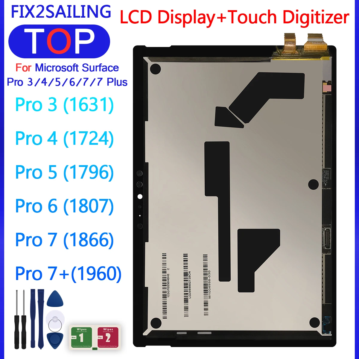 ЖК-экран для Microsoft Surface Pro 3 1631 4 1724 5 1796 в сборе 7 1866 Plus 60 LCD |