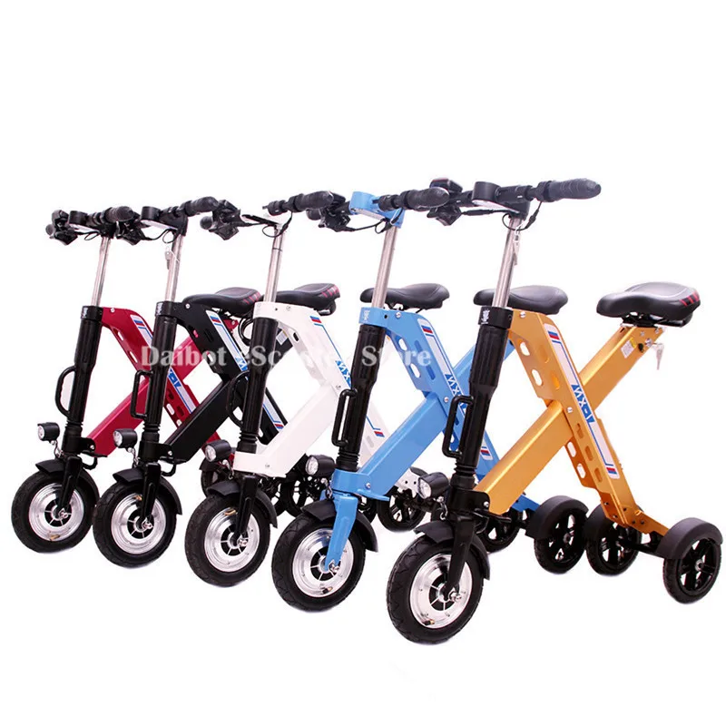 

Daibot Folding Electric Bike 3 Wheels Electric Bicycles 36V 350W Fast Foldable White/Blue/Red/Black/Yellow Mini Electric Scooter