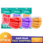10-100 шт., одноразовые маски для взрослых, 3 слоя