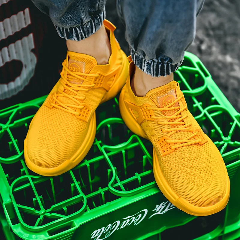 

Breathable Mesh Sneakers Men Casual Shoes Light Lace Up Tenis Fashion Chaussures Homme Dropshipping Mens Designer Shoes Men 46