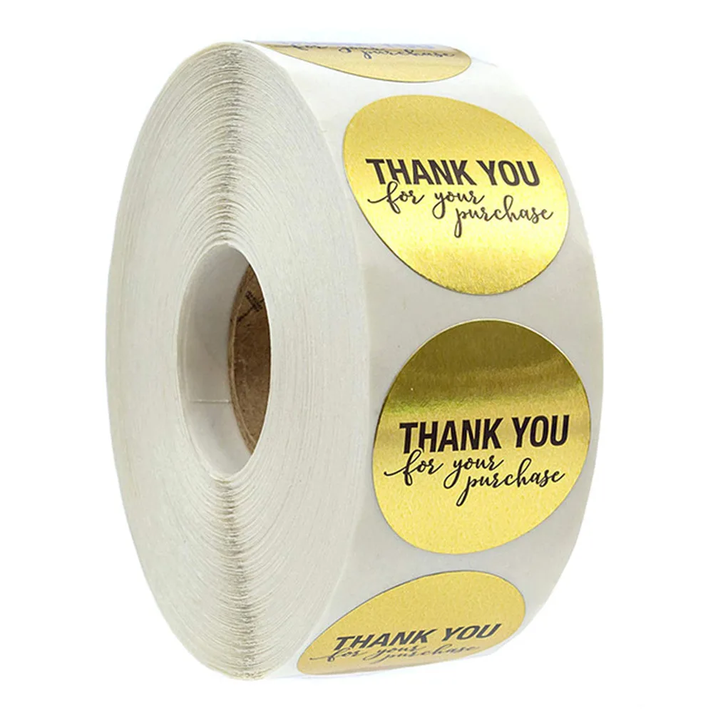 Золотые бумажные этикетки наклейки Золотая наклейка спасибо Скрапбукинг для