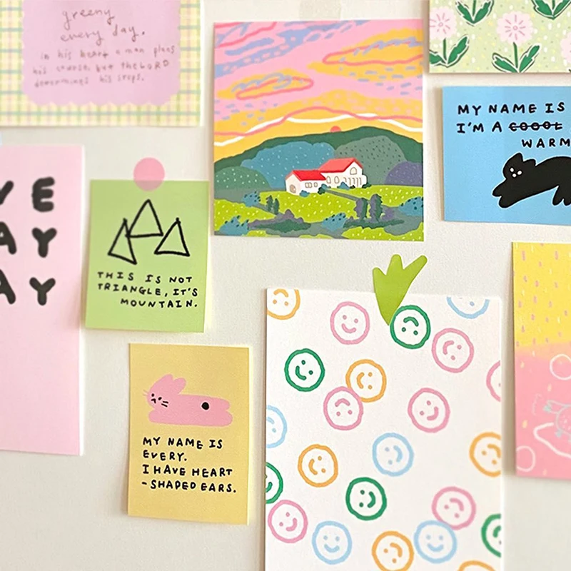 5 листов декоративная открытка в виде цветов и растений | Канцтовары для офиса