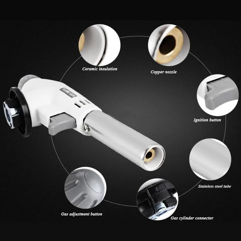 Газовый сварочный фонарь огнемет Бутановая горелка сварка автоматическое