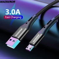 micro usb cable 3a qc 3 0 quick charge wire for xiaomi samsung redmi 5 android micro mobile phone data cable cord fast charging