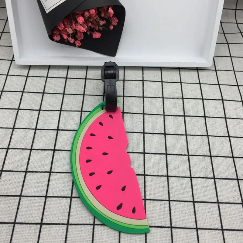 Фрукты бирка для чемодана ананас ID адрес держатель арбуз этикетка багажа