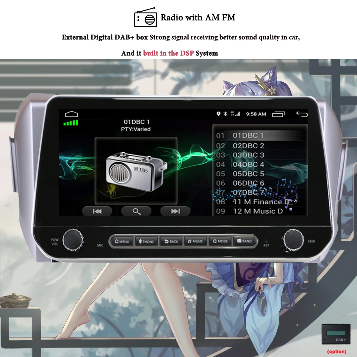 Android 11 2Din Car Media DVD Video Radio Player Tape Recorder for Toyota Innova 2015 2017 2019 2020 8core 8G RAM Carplay RDS images - 6