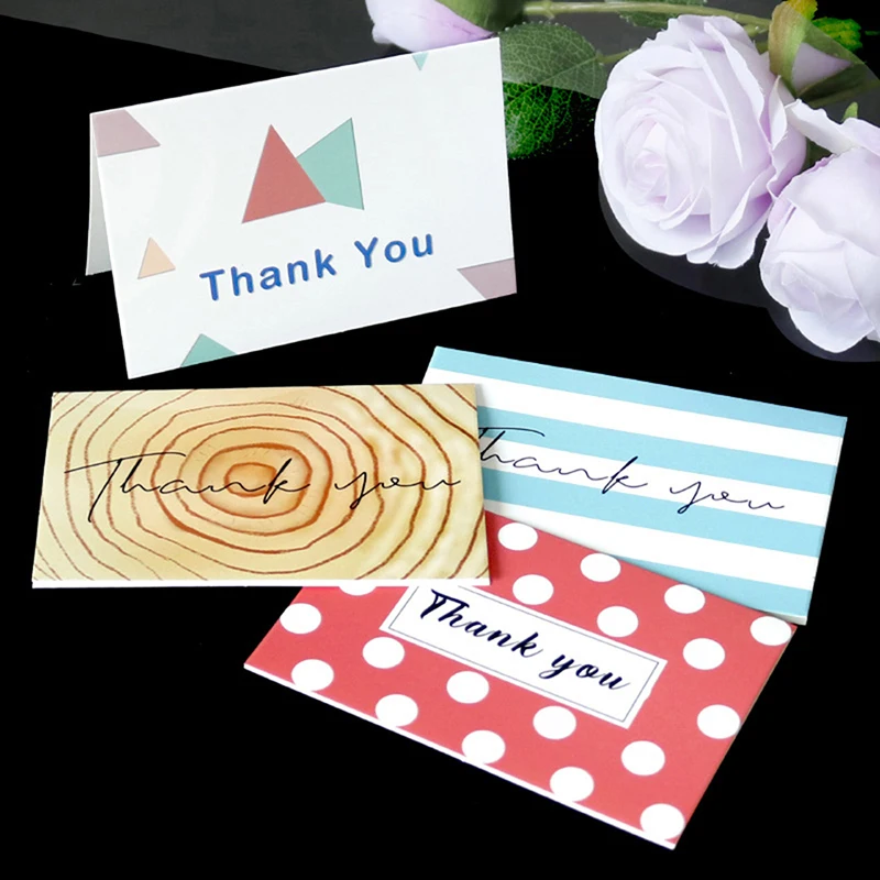 

6Set Geometry Thank you Cards Wedding Party Invitation Greeting Cards Envelope