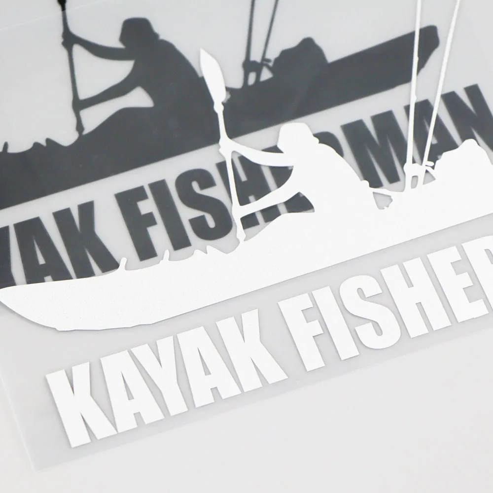 YJZT 17 2 см * 12 8 каяк Рыбак винил JDM Автомобильная наклейка украшение