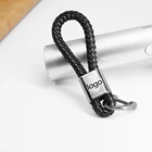 1 шт. llavero Coche 3D металлическая + кожаная полый плетеный трос пряжка брелок для ключей для автомобиля Maserati аксессуары для интерьера