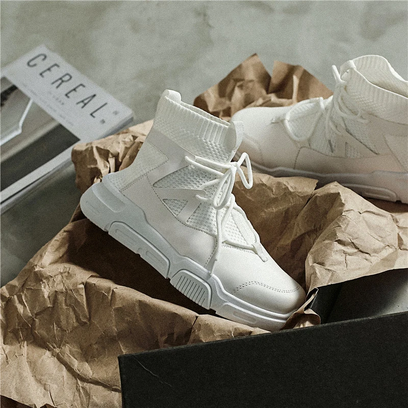 Модные повседневные мужские носки с высоким берцем прогулочная обувь Мужская