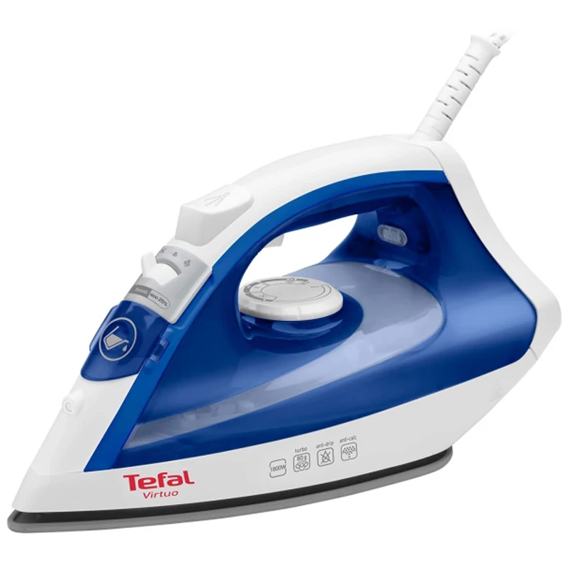 Утюг tefal fv1711e0 1800вт металлокерамическая подошва паровой удар вертикальное