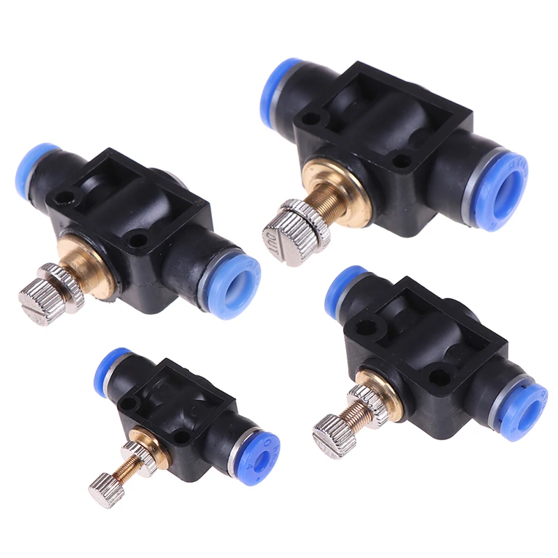 Горячий пневматический Регулятор воздушного потока 4 мм 6 OD шланг трубка поток