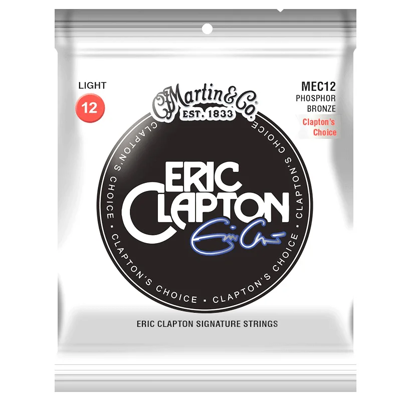 

MartinGuitar MEC12 MEC13 Acoustic Guitar Eric Clapton's Choice 92/8 Phosphor Bronze Strings, Light, 012-054