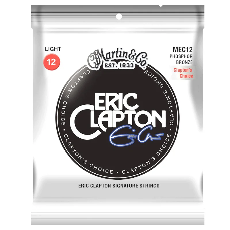 

Акустическая гитара MartinGuitar MEC12 MEC13, Eric Clapton's Choice, 92/8 струны из фосфористой бронзы, светильник, 012-054