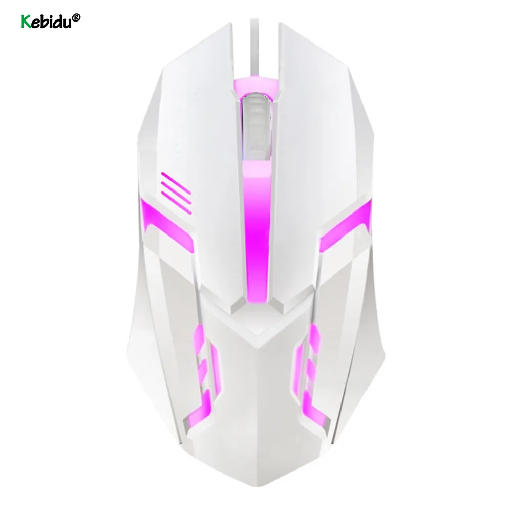 

kebidu New S1 Gaming Mouse 7 Colors LED Backlight Ergonomics USB Wired Gamer Mouse Flank Cable Optical Mice Gaming Mouse
