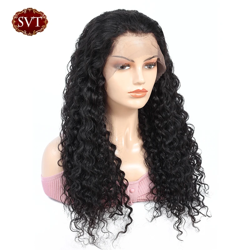 SVT 13x4 человеческие волосы на кружеве парики бразильские remy для черных женщин