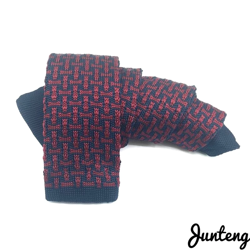 Бесплатная доставка Модный мужской вязаный галстук Классический Полосатый