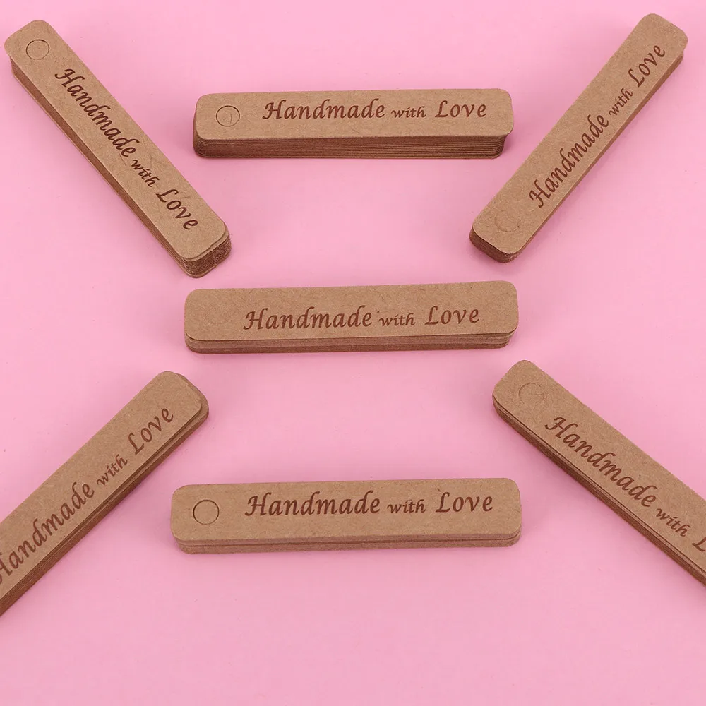 6 0 см 200 шт ручной работы с любовью крафт-бумага висячие бирки 10 м струны одежды