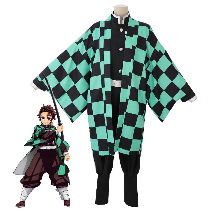 Аниме Demon slaayer костюм для косплея Kimetsu No Yaiba Kamado Tanjirou Ubuyashiki Kagaya Tomioka Giyuu аниме платье