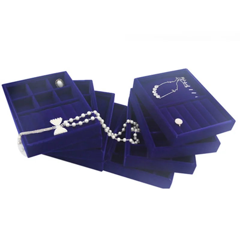 Высококачественное фиолетовое бархатное ювелирное изделие кольцо Ожерелье