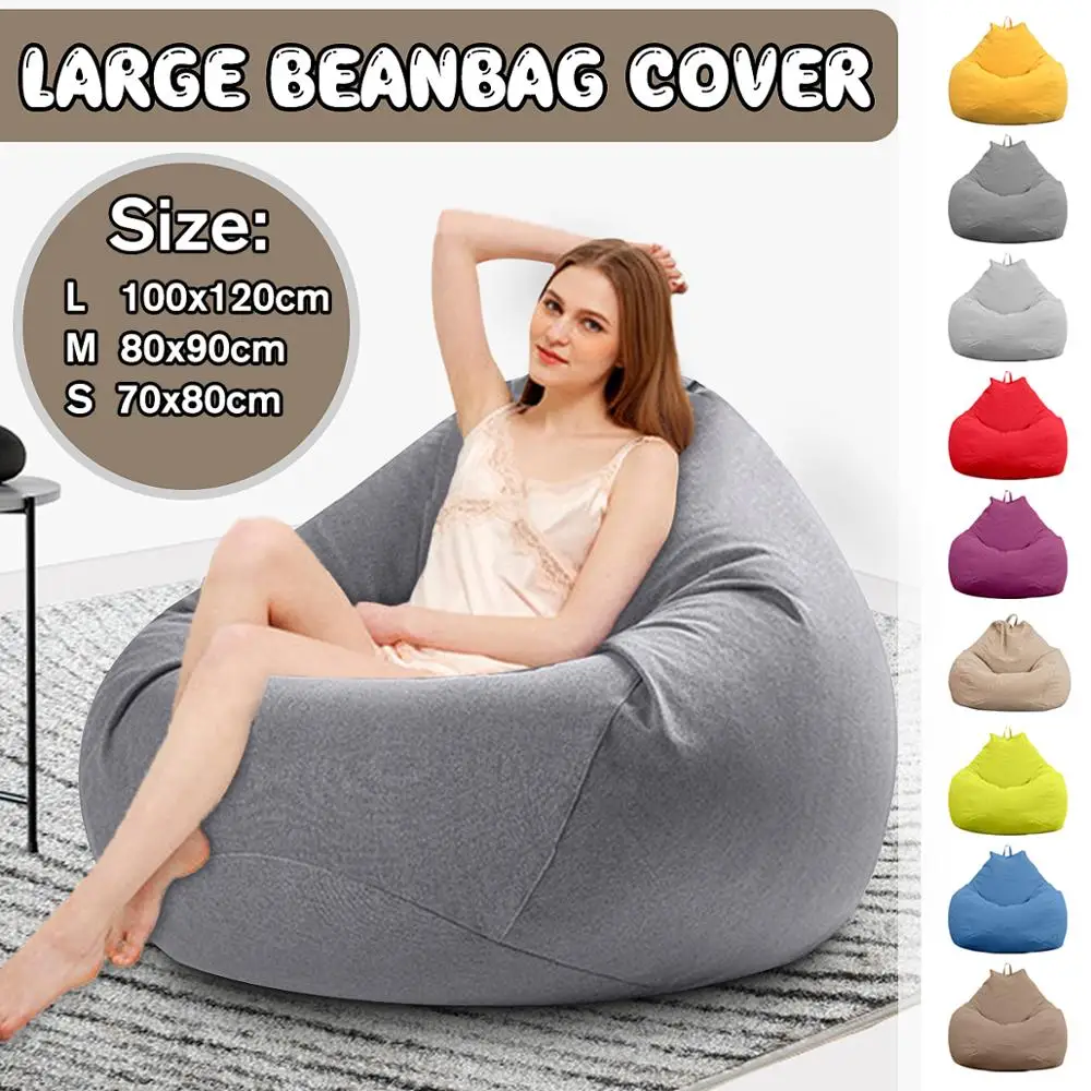 Чехол для диванов Lazy без наполнителя льняное сиденье отдыха мешок-пуф татами