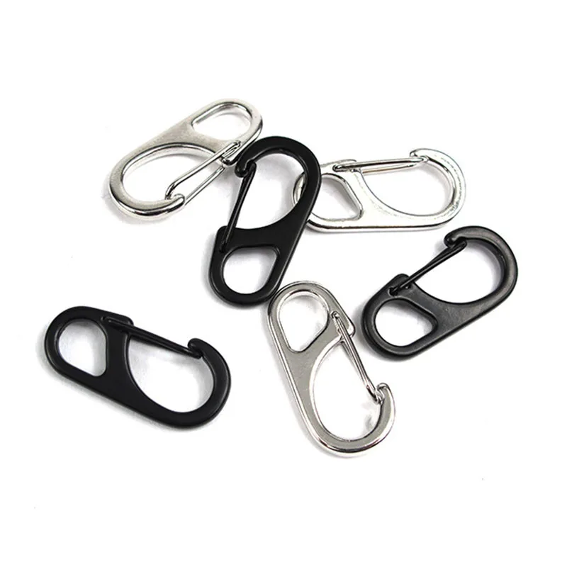Простой мини-карабин из сплава D-типа 5 шт./лот подвесная Пряжка брелок быстрый