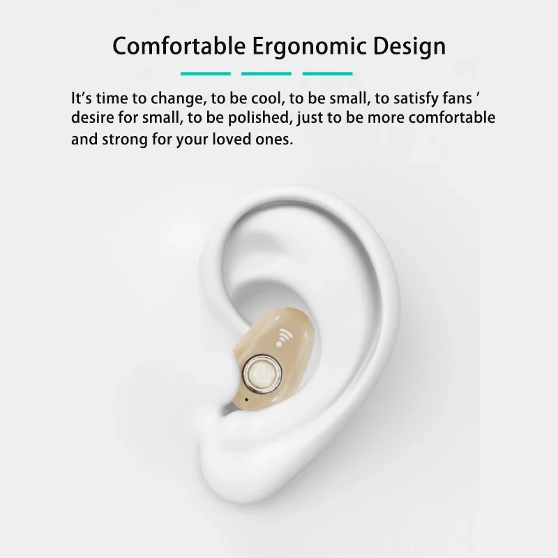 TWS миниатюрные Bluetooth-наушники невидимые беспроводные наушники Ture
