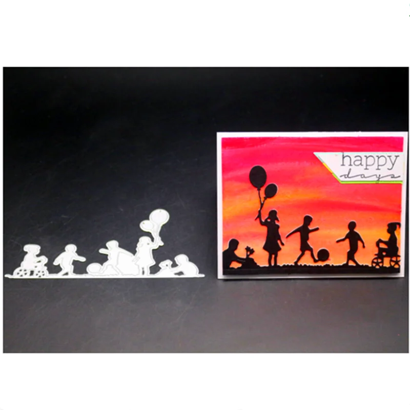 YINISE для скрапбукинга металлические режущие штампы трафареты детей DIY бумажные