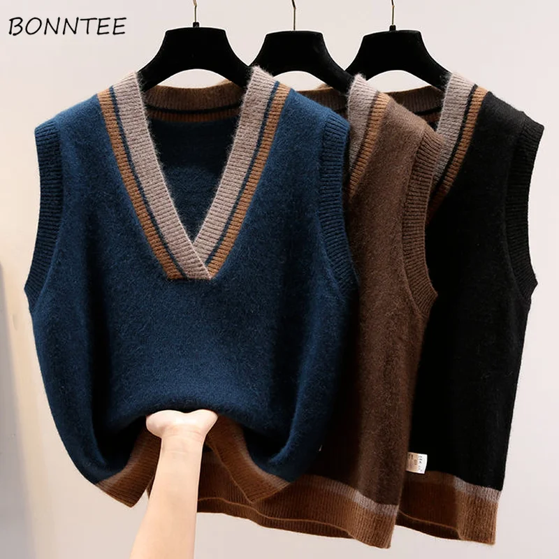 

Женская жилетка с V-образным вырезом, в стиле ретро