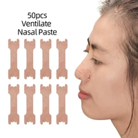 50 pcs disposable anti snoring nose patch right way stop snoring anti snoring strips easier better breathe health care