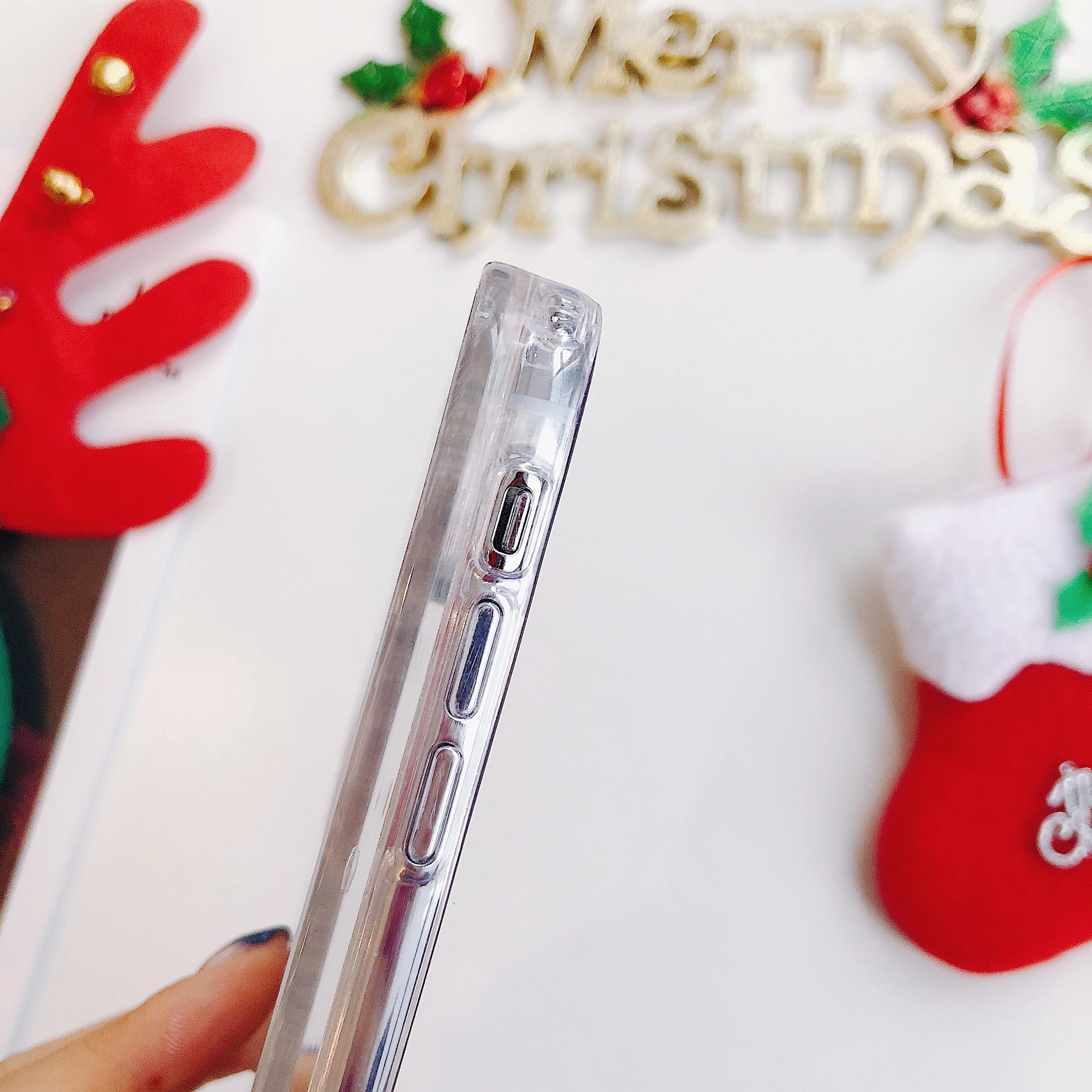 Блестящий чехол с рождественской елкой для samsung Galaxy S7 Edge S8 S9 Plus S10 Lite S10E Note 8 9 10 pro