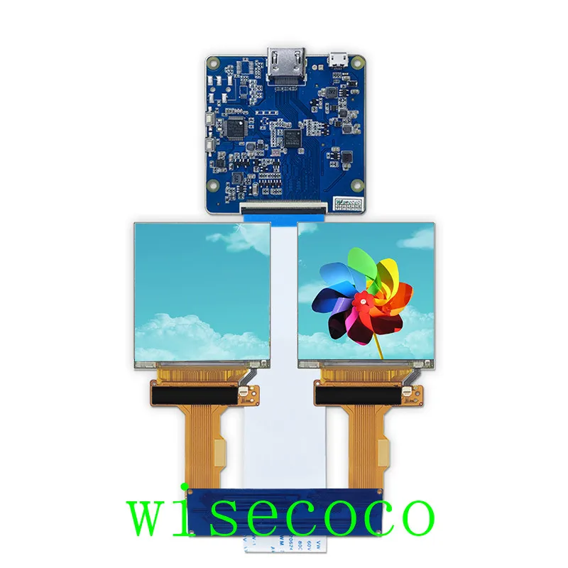2,9 дюймов 1440*1440 2K ips Двойной ЖК-экран LCM с HDMI драйвер платы 70 Гц Частота обновления