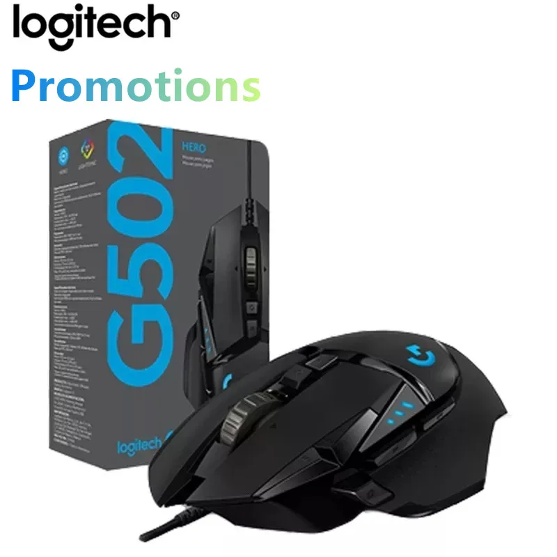 Мышь Logitech G502 HERO / G304/G305 игровая Проводная Механическая противовес RGB