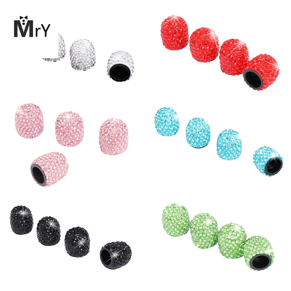 Автомобильные аксессуары сверкающие стразы шин Кепки авто крышки стержня