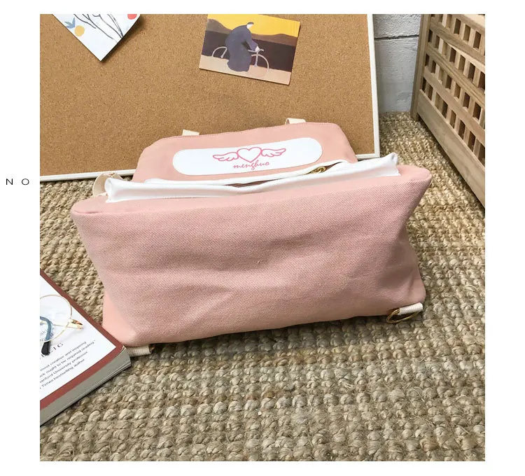 Холщовый Рюкзак для косплея Сакура чехол карт Студенческая школьная сумка на